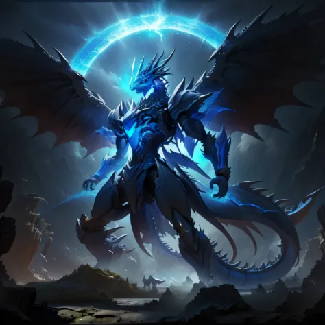 the epic blue dragon is a breathtaking creature, whose majesty and splendour transcend the boundaries of the imagination. your m...