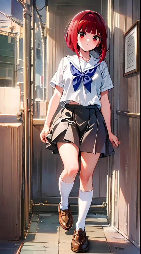 The main girl is beautiful and cute, traditional uniform, neat and clean coordination, "neat and bright uniform coordination", f...
