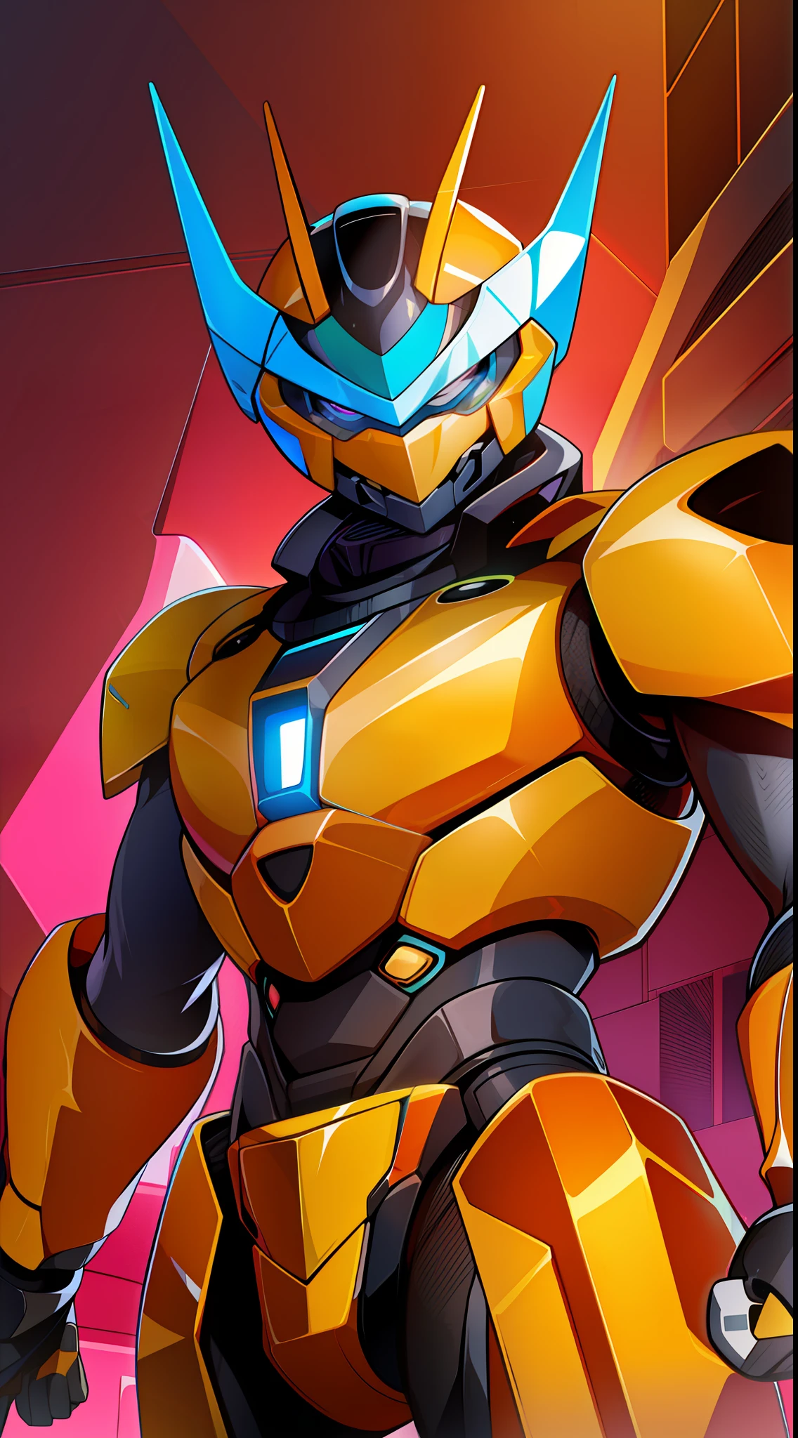 Young guy, short orange hair, Cyan eyes, Autobot armor, Bumblebee ...