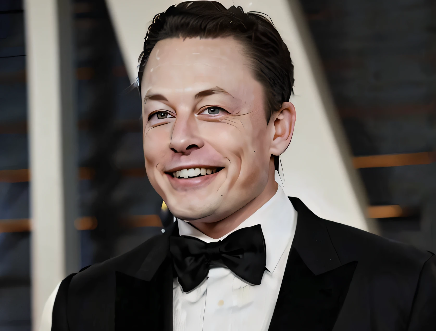 Close up of man in tuxedo smiling at camera, Elon Musk, Black Elon Mask, Exotic Alien Elon Musk, Elon Musk as a cyborg, Portrait of Elon Musk, Elon Musk as a soldier, muskateer ( 2 0 2 4 ), Portrait of Elon Musk, Elon Musk as a Greek god, Elon Musk as a musketeer, Elon Musk(The Joker)