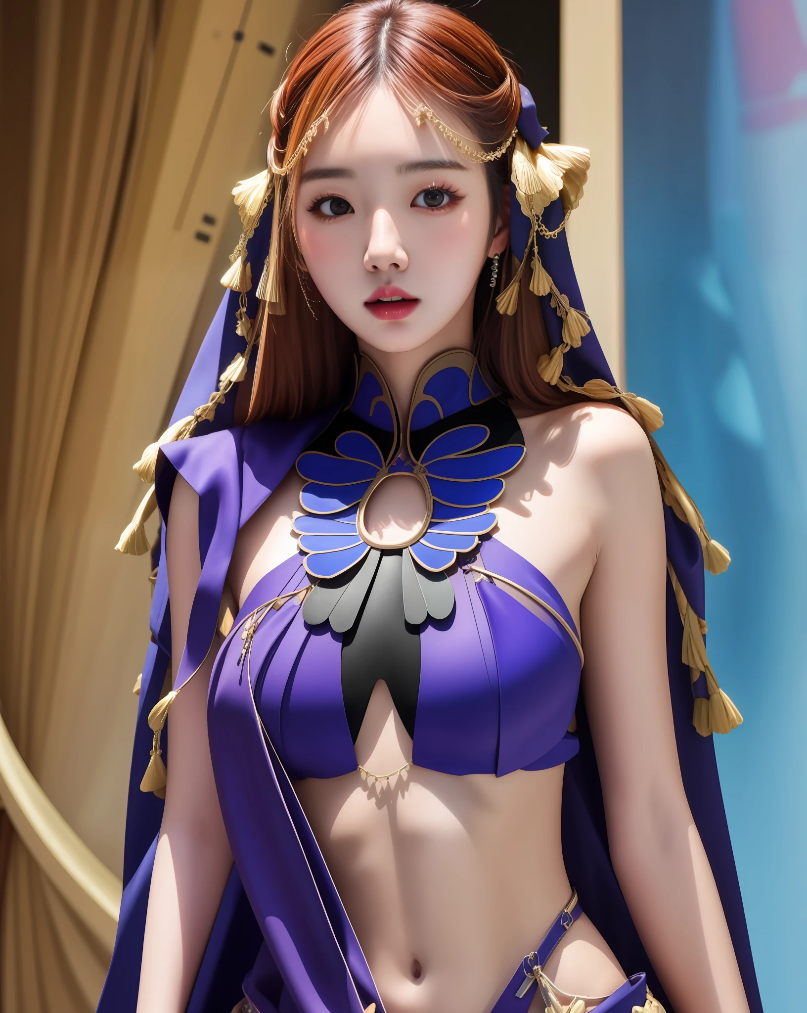 1girl, solo, (Korean Idol woman:1.5), (beauty Taiwanese woman:1.5), realistic big breasts, slender abs, upon body, caramel hair, Surrealism, Futurism, Social realism, Realism, Hyperrealism, cinematic lighting, Fujicolor, first-person view, wide shot, Wide-Angle, Eye-Level Shot, 85mm, Nikon, Canon, Fujifilm, Sony FE, Sony FE GM, UHD, retina, masterpiece, anatomically correct, super detail, high details, high quality, award winning, best quality, highres, 1080P, HD, 4K, 8k