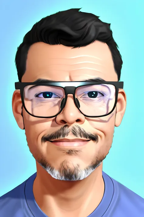 guttonerdjul23, (retrato de um homem de 40 anos de idade usando oculos: 1.5), cartoon, (estilo chibi: 1.5), fundo preto, detalhe...