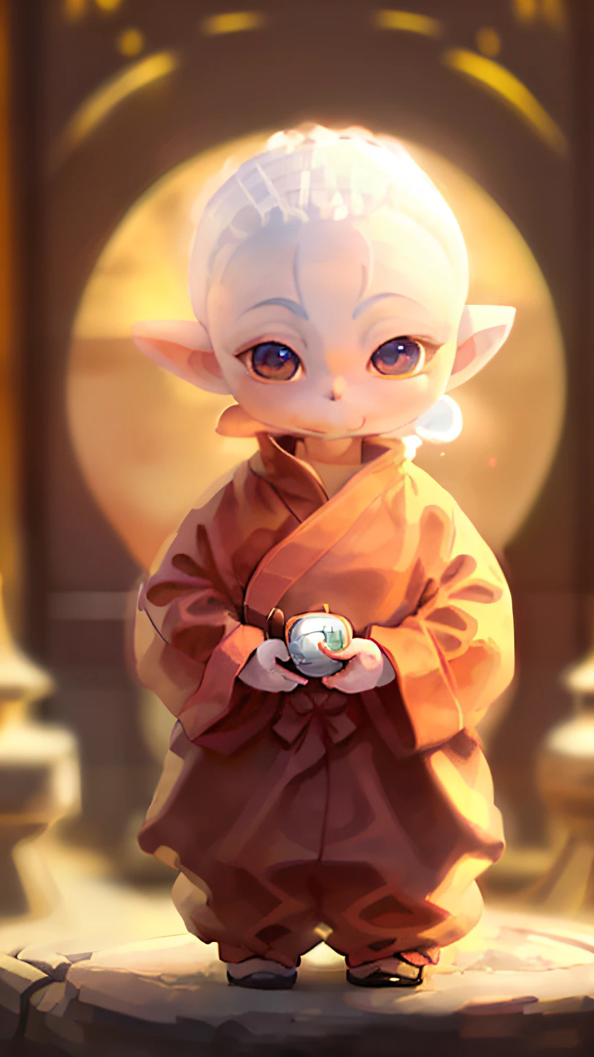 Cartoon image of a young boy in a monk's costume, lovely digital painting, beautiful avatar picture, avatar aang, monk, aang, monk clothes, Cute cartoon character, adorable digital art, Cute detailed digital art, monk meditation, cute 3 d render, monk, Wallpaper phone, he is greeting you warmly, buddhist monk, Animated Movies