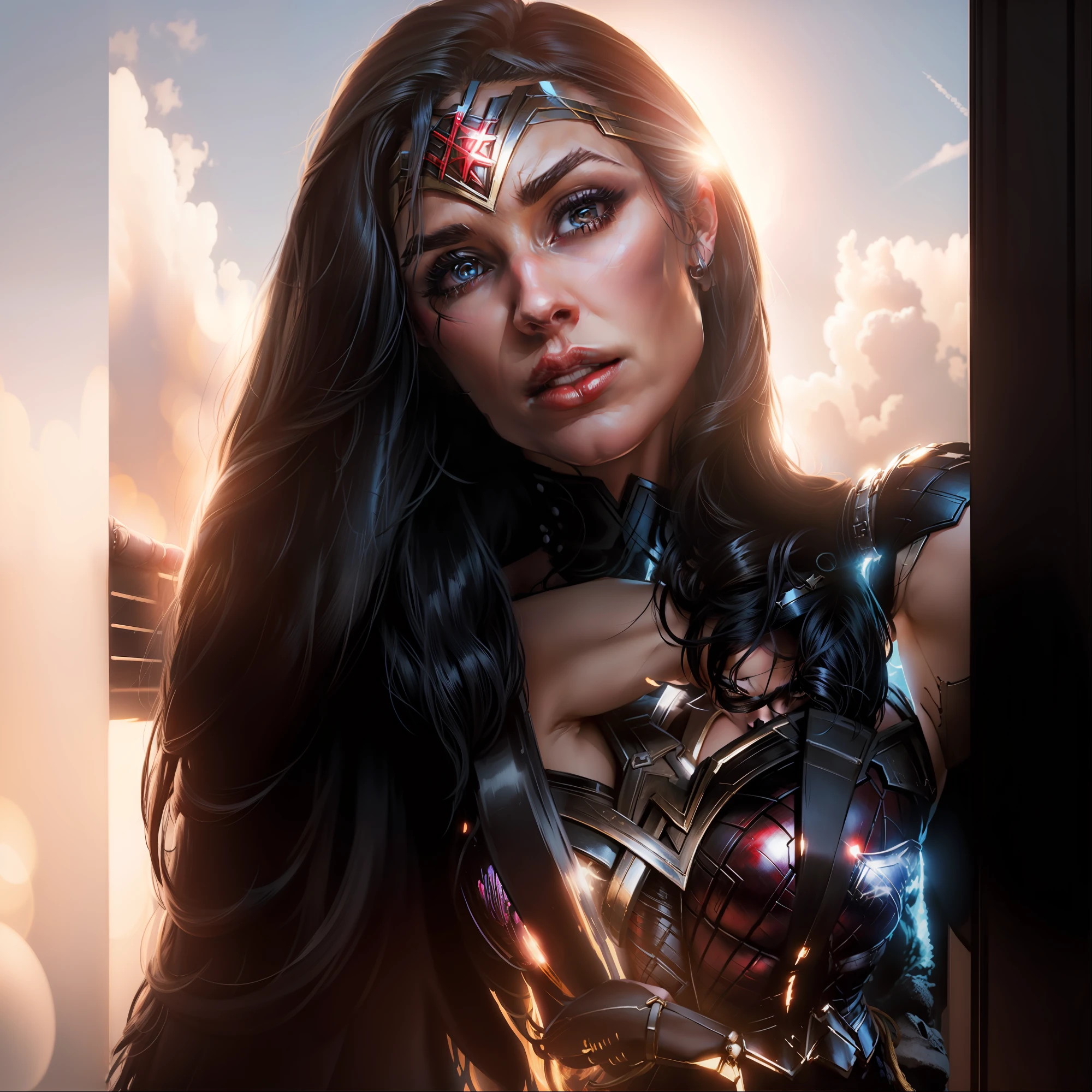 Costume réaliste complet de la super-héroïne DC Comics Wonder Woman