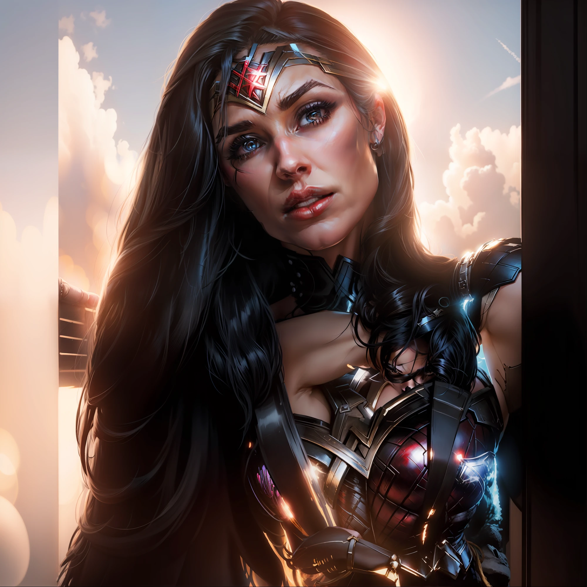 زي واقعي كامل لبطل DC Comics الخارق Wonder Woman