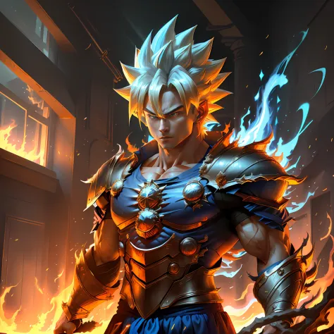 Realistic Super Saiyan Goku - Capitão RGB - Digital Art, Fantasy