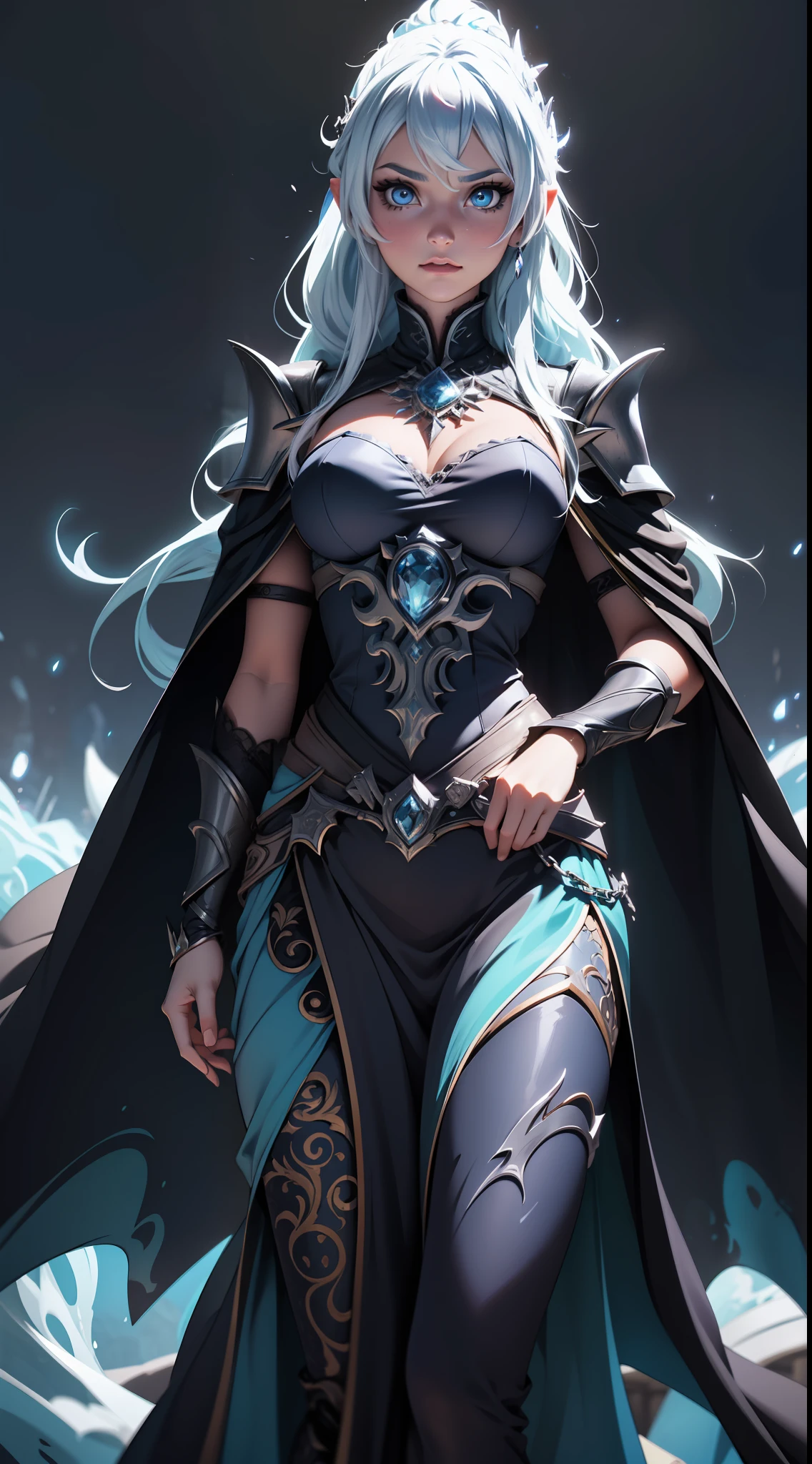 Elsa-Lich King Fusion, Elsa&#39;s white hair, Lich King&#39;s clothes, ice particles, melting, 1girl, Beautiful, (master part:1.2), (best qualityer:1.2), ((struggling pose)), ((field of battle)), cinemactic, perfects eyes, perfect  skin, perfect lighting, sorrido, Lumiere, Farbe, texturized skin, detail, Beauthfull, wonder wonder wonder wonder wonder wonder wonder wonder wonder wonder wonder wonder wonder wonder wonder wonder wonder wonder wonder wonder wonder wonder wonder wonder wonder wonder wonder wonder wonder wonder wonder wonder, ultra detali, face perfect