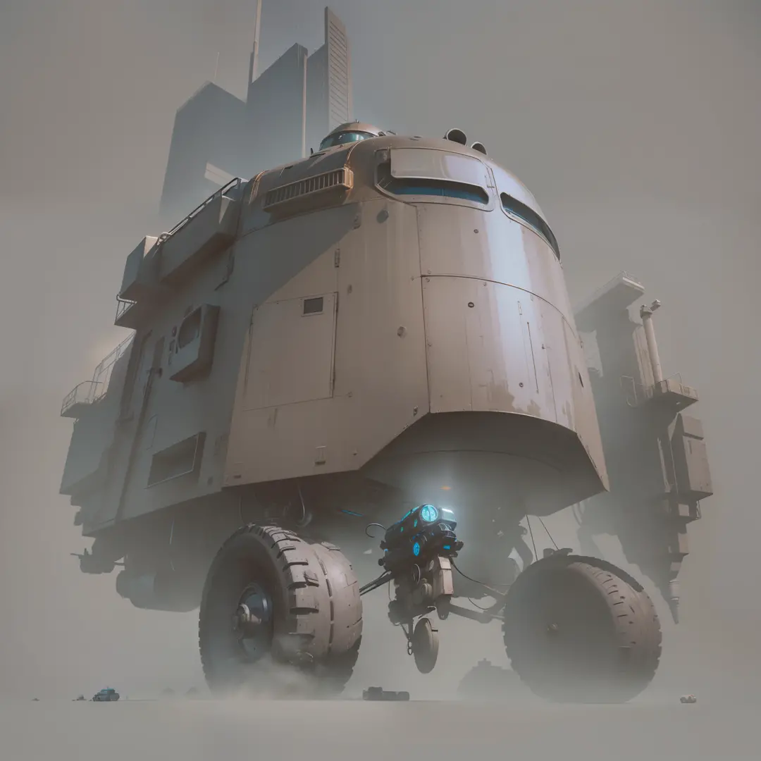 There's a big blue machine sitting on top of a table, Sci - Equipamentos de FI, hardsurface modelling, sci-fi car, 3 d render bipe, 3 d octano render conceptart, photorealistic blade runner, hard surface modeling, hard surface 3 d, Directed by: Filip Hodas...