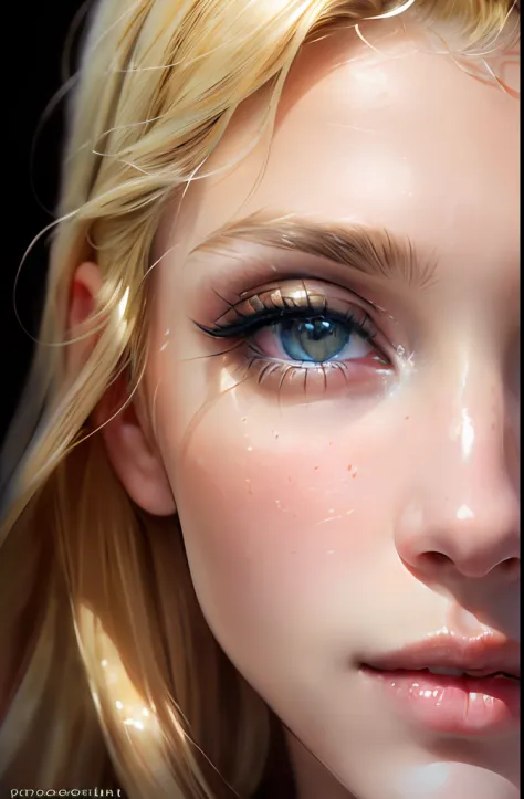 ((best quality)), ((ultra res)), ((photorealistic:1.4)), (intricate details), 19 years old, blonde hair, perfect face, make up:1...