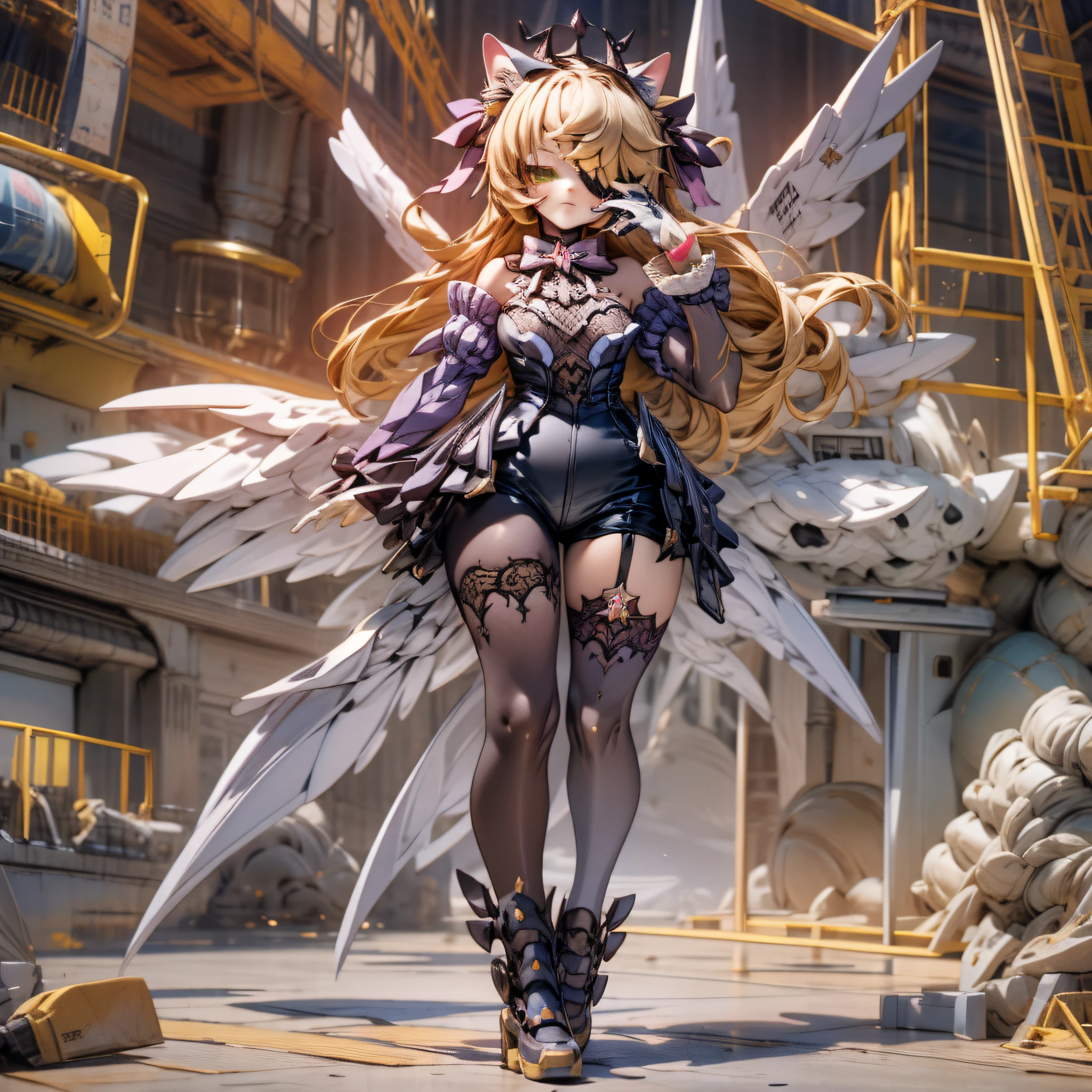 chibi, Full body, Minimake, Mecha Body, Mecha legs, My favorite cat ears,Mecha Wings