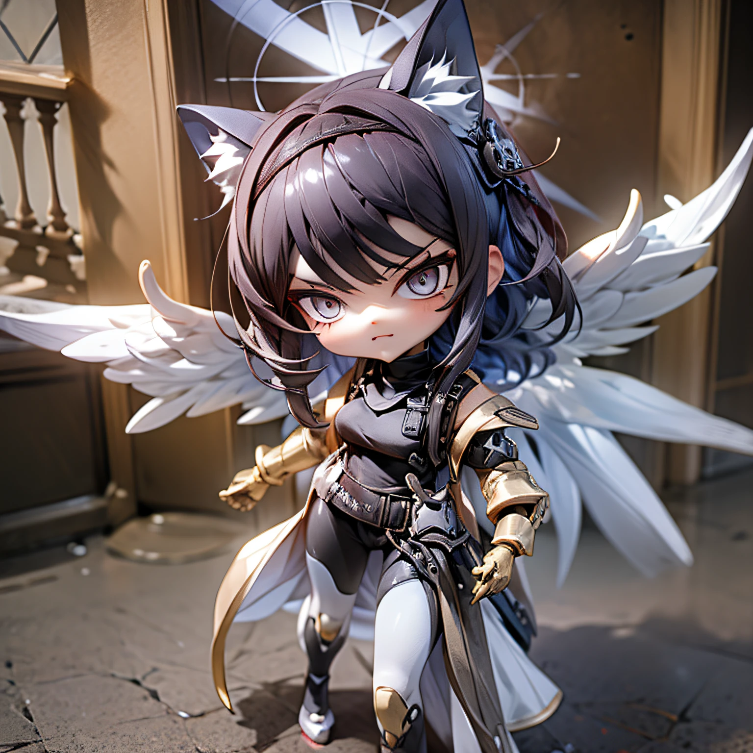 blink, chibi, Complete broker, Mega Mini, The body is steel..........., Metal., The legs are steel..........., Metal., My favorite cat ears, The wings are steel..........., Metal., The gun is metal steel............