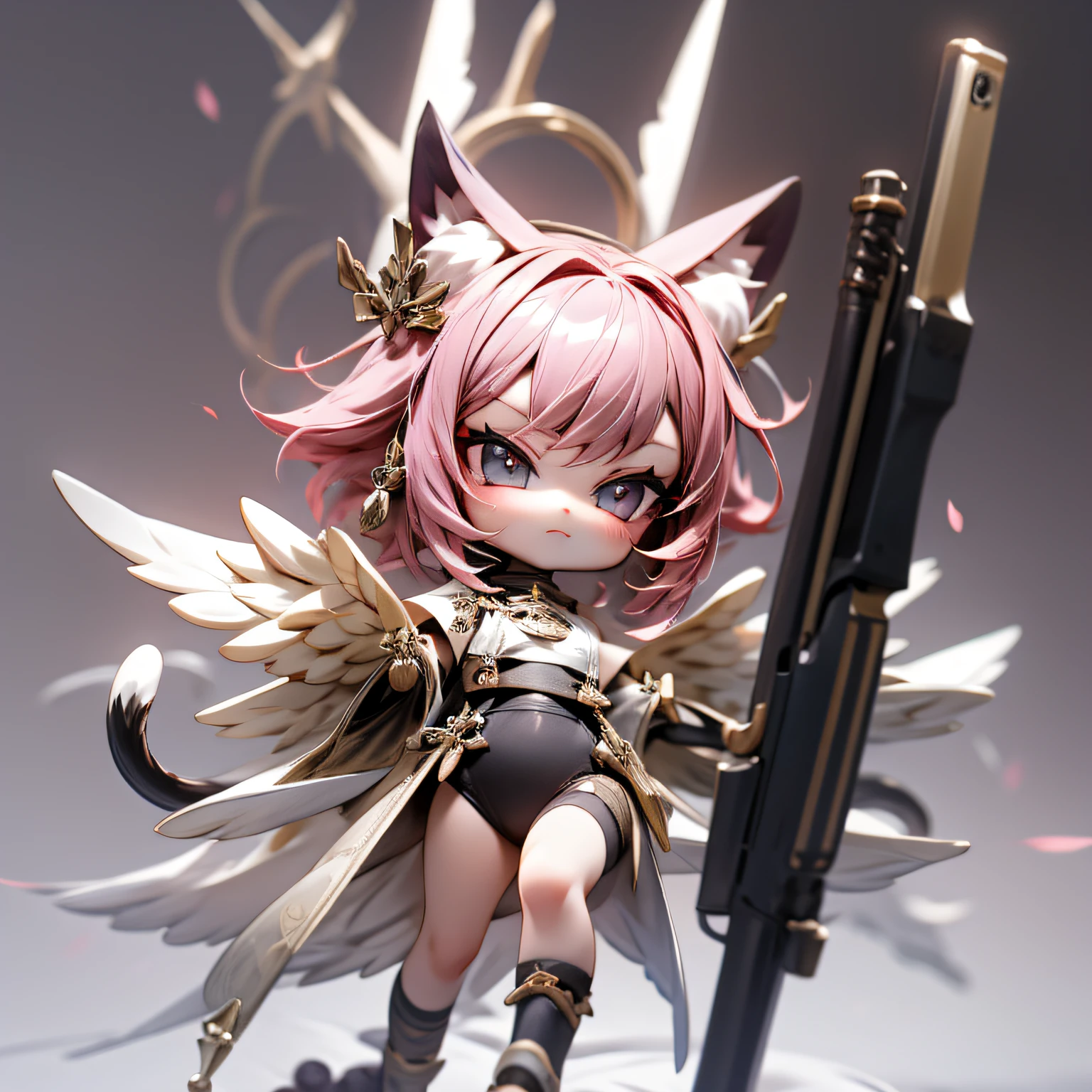 blink, chibi, Complete broker, Mega Mini, The body is steel.............., Metal., The legs are steel.............., Metal., My favorite cat ears, The wings are steel.............., Metal., The gun is metal steel...............