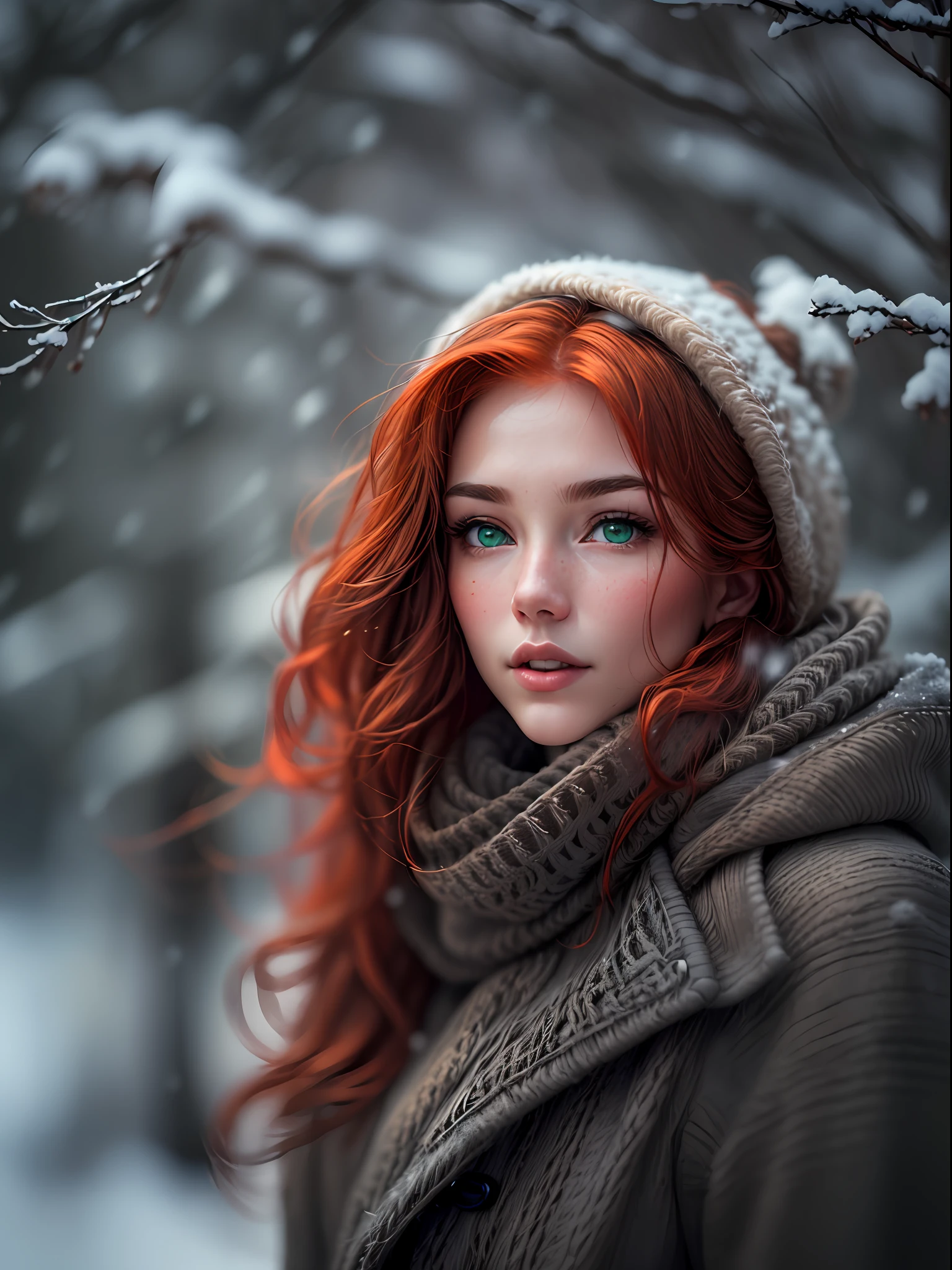 Wintry Redhead Style:  Trending Now - uehdusr