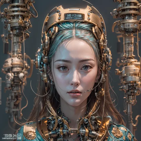 best qualtiy， tmasterpiece， ultra-high resolution， rendered with camera-like realism， real photograph，(((( a mechanical girl))))...