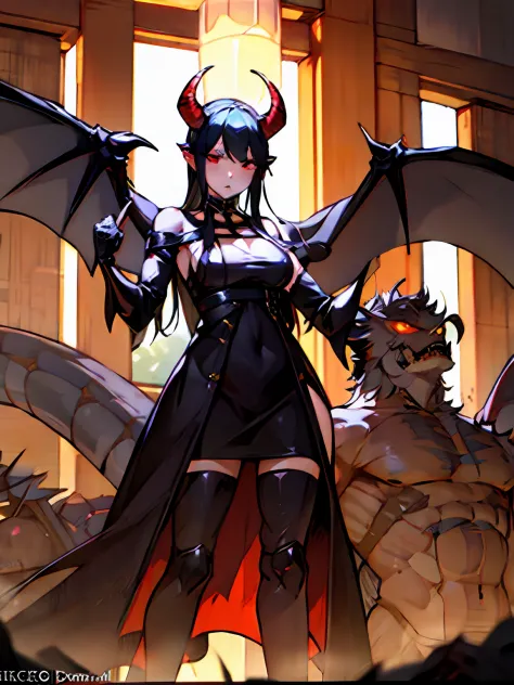Demon World Death Humanoid Queen Doomsday Black Dragon Beauty