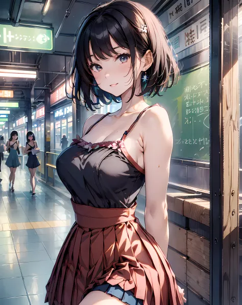 (masterpiece, best quality:1.37), highres, ultra-detailed, ultra-sharp, BREAK, Korean school idol, (((1girl:1.37, solo))), (beau...