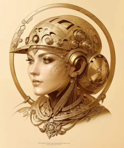 Golden ratio, robot witch, (gorgeous face:1.2), (gorgeous body:1.2), highly detailed, INTRICATE, centered, digital painting, art...