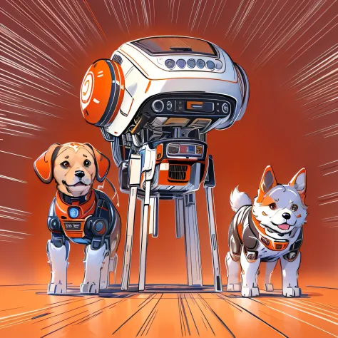 best quality at best，tmasterpiece，robot dog，mechs