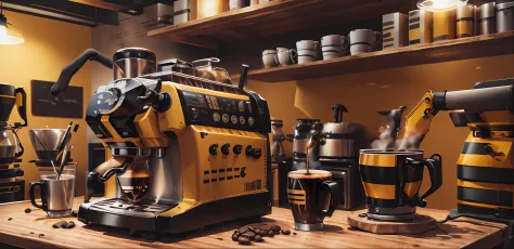 ConstructionyardAI coffee machine