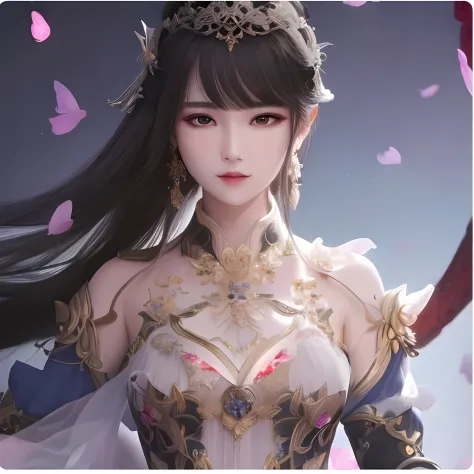 screenshot of a woman holding a sword in a skirt, a beautiful fantasy empress,full-body xianxia, xianxia, xianxia fantasy