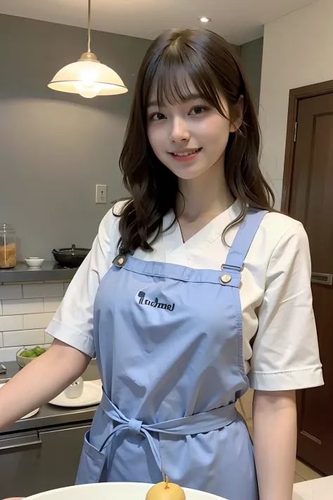 a woman is cooking、(kitchin_Apron:1.Wear 3)、Good Hand、4K、hight resolution、​masterpiece、top-quality、Cap:1.3、((Hasselblad photo))、...