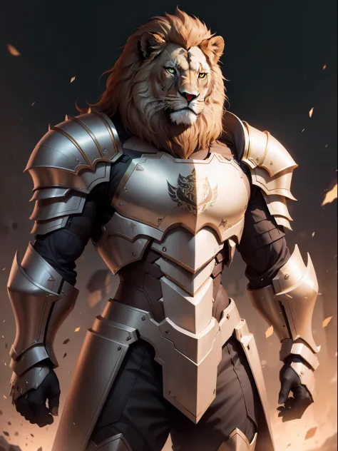 Full lion Armoured, armored, metallic