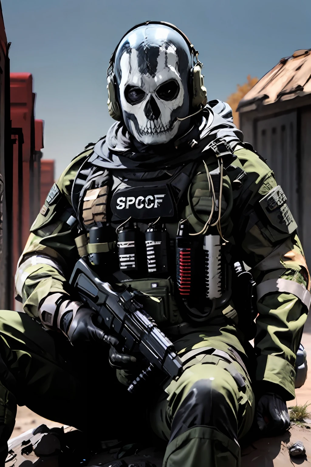 特殊部隊のロゴ, FPSゲームスタイル, 山に座るGH0st