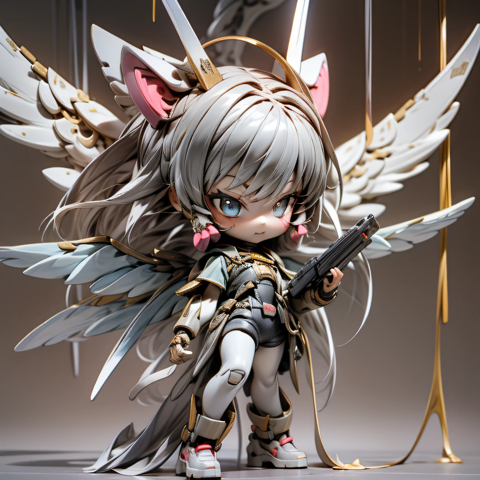 blink, chibi, Complete broker, Mega Mini, The body is steel...., Metal., The legs are steel...., Metal., My favorite cat ears, The wings are steel...., Metal., The gun is metal steel.....