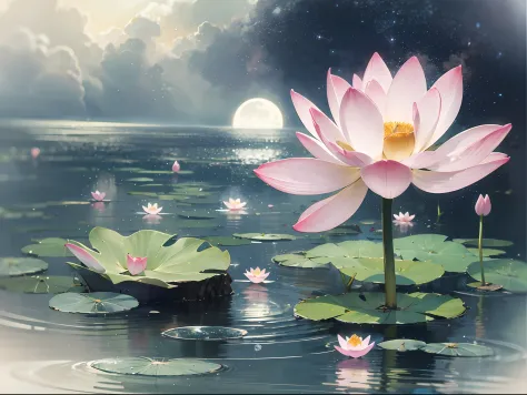 Cut a period of time and flow slowly
It flowed into the moonlight and rippled slightly
Play a small lotus with a faint fragrance
The beautiful sound of the piano fell right next to me
Fireflies light up the starlight of the night
Who added me a dream robe
...