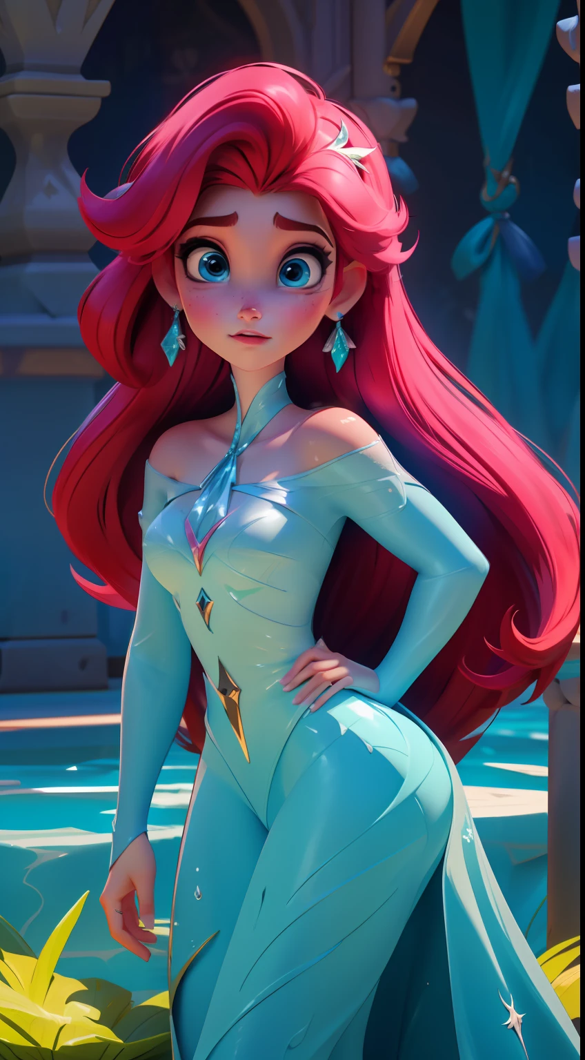Elsa-Ariel Fusion, Merging models, melting, Ariel&#39;s clothes, 1girl, Beautiful, character, Woman, female, beachfront, (master part:1.2), (best qualityer:1.2), (standing alone:1.2), ((struggling pose)), ((field of battle)), cinemactic, perfects eyes, perfect  skin, perfect lighting, sorrido, Lumiere, Farbe, texturized skin, detail, Beauthfull, wonder wonder wonder wonder wonder wonder wonder wonder wonder wonder wonder wonder wonder wonder wonder wonder wonder wonder wonder wonder wonder wonder wonder wonder wonder wonder wonder wonder wonder wonder wonder wonder, ultra detali, face perfect