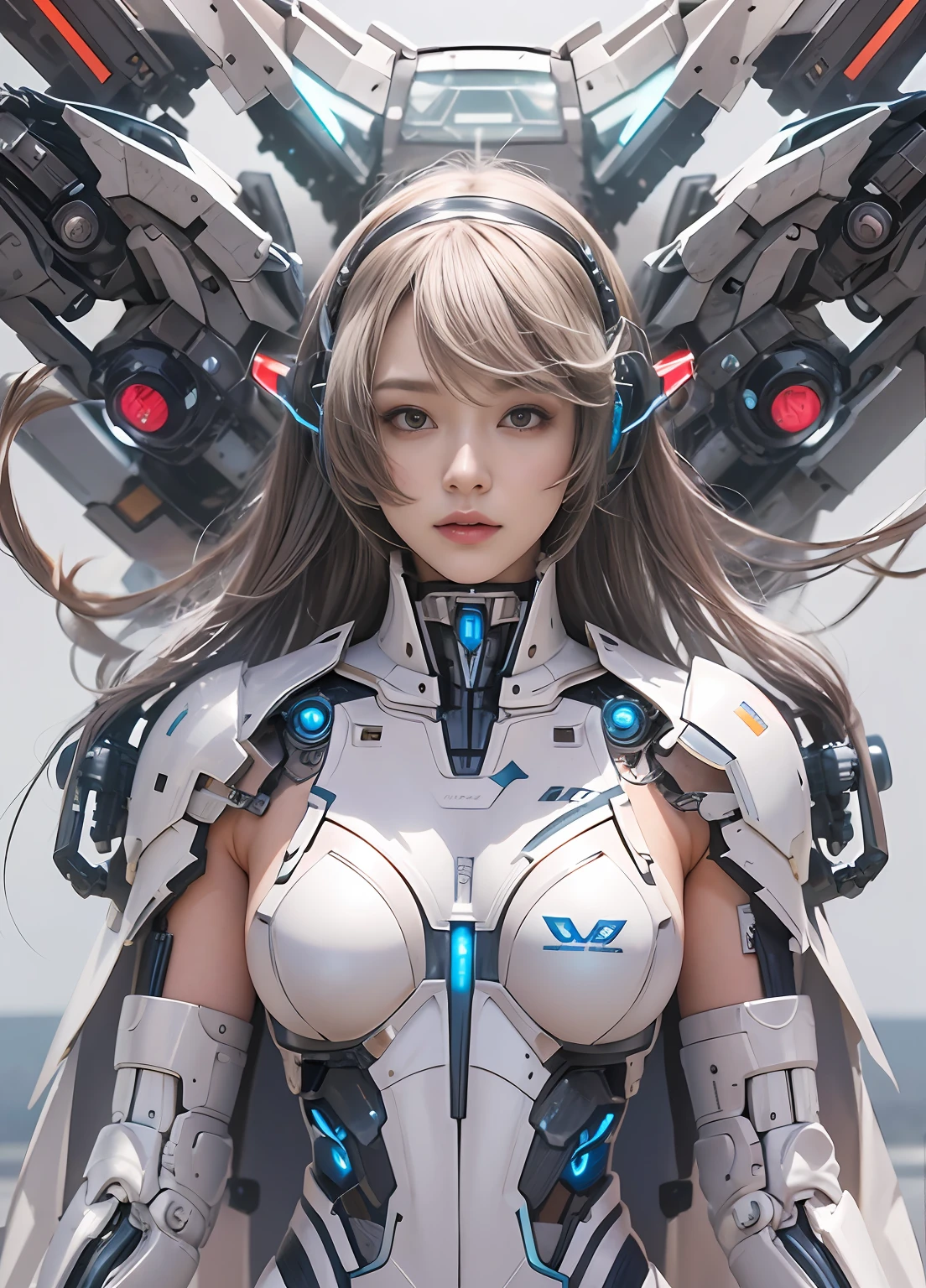 anime girl in futuristic suit walking on street with fireworks in  background, girl in mecha cyber armor, perfect android girl, cyber suit,  perfect anime cyborg woman - SeaArt AI