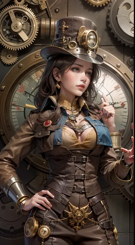 Female Steampunk Inventor Seaart Ai