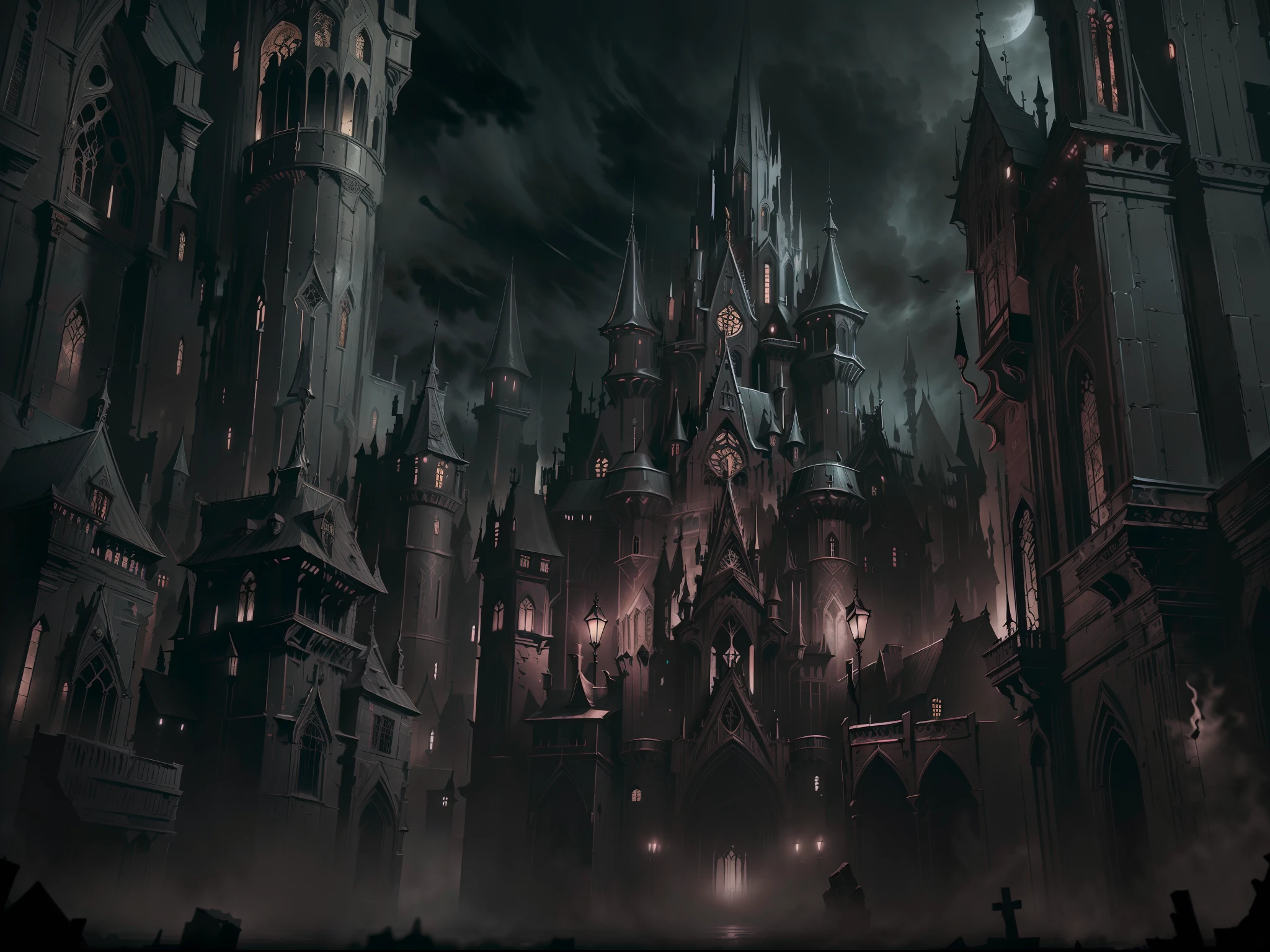 dark castle environment, gothic castle, dark castle background, medieval dark fantasy, dark fantasy style, dark fantasy artwork, scary gothic architecture, dark souls concept art, gothic concept, dark concept art, dark fantasy fortress, arafed castle, HDR rendering, super texture, super detail, high detail, maximum texture, 8K