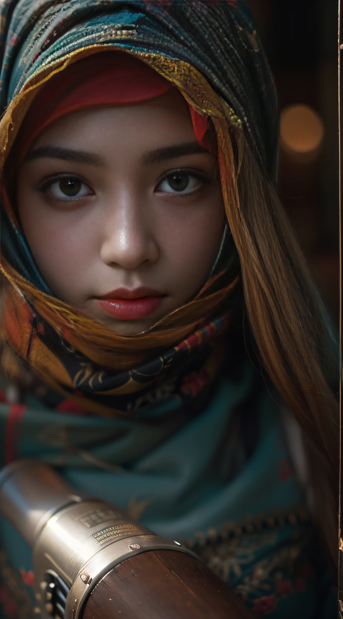 STABLE DIFFUSION 2.1 REALISTIC PHOTOREAL HIJAB, ((Close-up: 1.5)), (((IU))), (((cute feelings Loved))) Masterpiece, absurdres,award winning photo, extremely detailed, amazing, fine detail, (extremely detailed eyes:1.125) and face, by lee jeffries nikon d850 film stock photograph 4 kodak portra 400 camera f1.6 lens rich colors hyper realistic lifelike texture dramatic lighting unrealengine trending on artstation cinestill 800 tungsten, beautiful woman, ulzzang-6500, smiling seductively, excited,