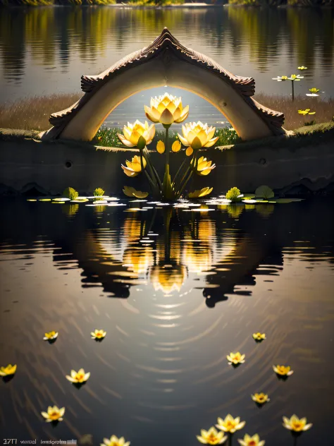 Summer pond， ponds， das boot， afternoon sunlight， Surrounded by lotus leaves， Pond background， depth of fields， scorching weathe...