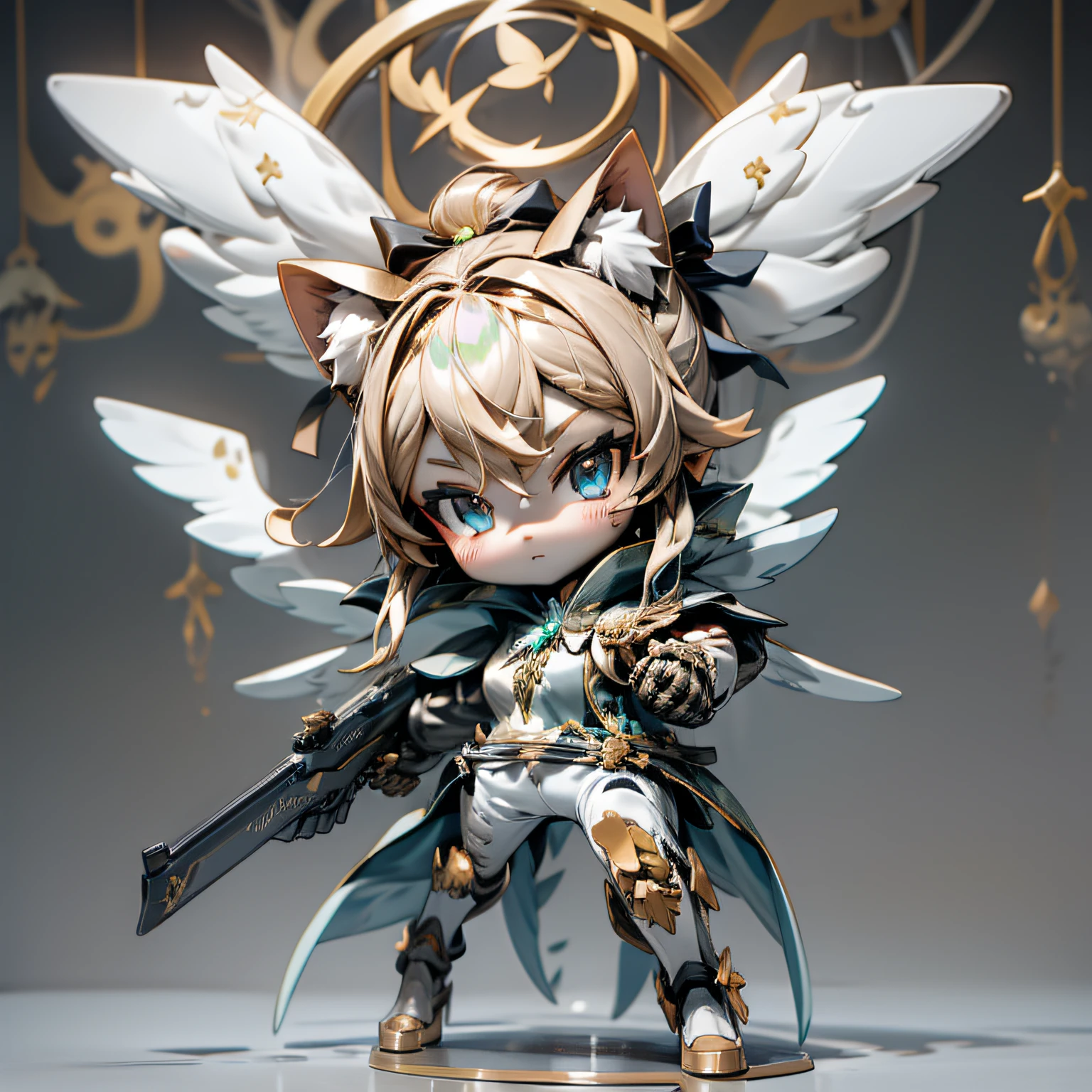 blink, chibi, Complete broker, Mega Mini, The body is steel..........................................., Metal., The legs are steel..........................................., Metal., My favorite cat ears, The wings are steel..........................................., Metal., The gun is metal steel............................................