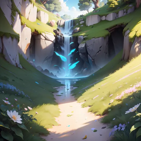 Masterpiece, best quality, (very detailed CG unity 8k wallpaper) (best quality), (best illustration), (best shadows) Nature&#39, blue sea,delicate leaves petals of various colors falling in the air light Tracking, super detailed --auto --s2