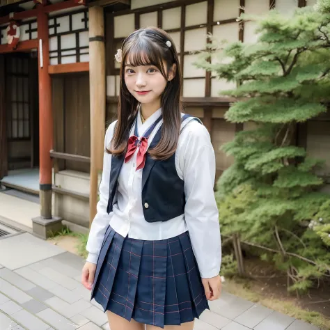 ((Japan High School Girl:1.2),(18year old:0.9),(a miniskirt:1.1),校服)