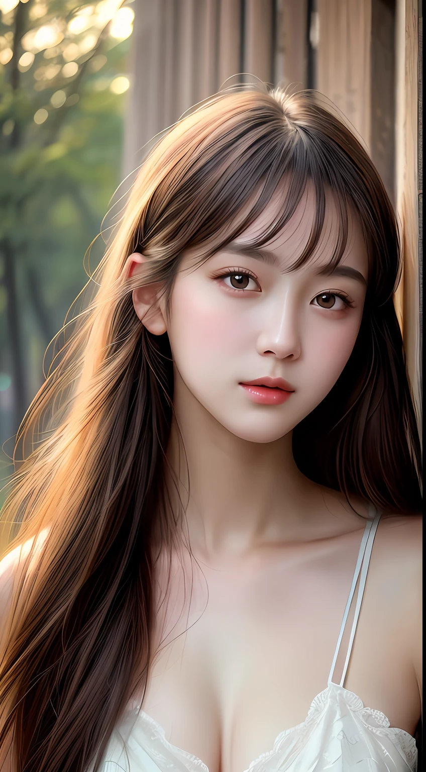 Best Quality, Masterpiece, Super High Resolution, (Realism: 1.4), Original Photo, (Real Skin Texture: 1.3), (Film Grain: 1.3), 1 Girl, Beautiful Eyes and Face Details, Masterpiece, Best Quality, Close-up, Upper Body, The zodiac art style