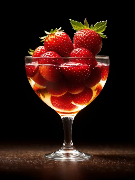 product photography of a 10 small strawberries fall into a glass of milk, intricate, epic, highly detailed, vibrant, food photography, epic render, octane, accent lights, (backlit:1.3), (cinematic:1.3), intricate details, (ArtStation:1.3)