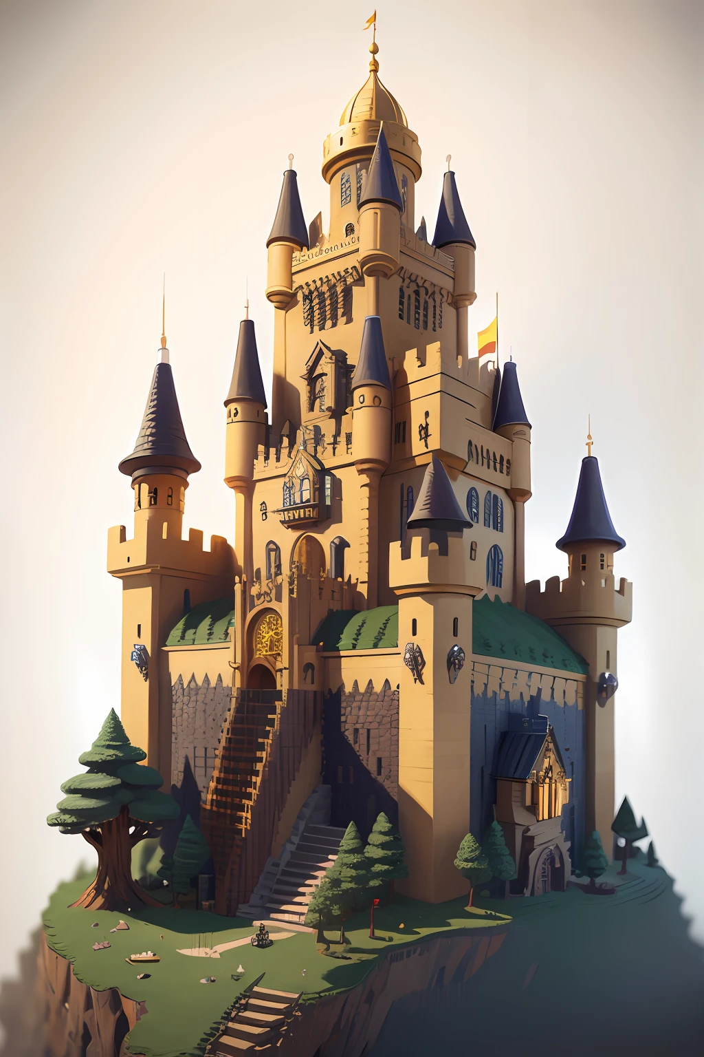 A M1necr4ft golden castle