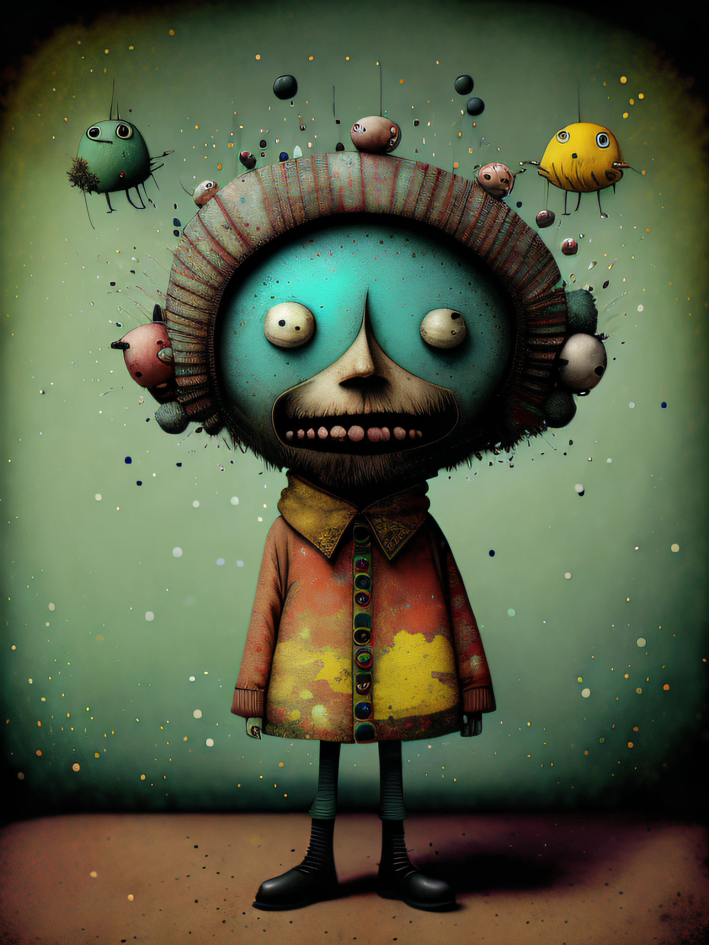 something in the way, colorful, punk, happy, upbeat, don hertzfeldt, Hieronymus Bosch, Gabriel Pacheco