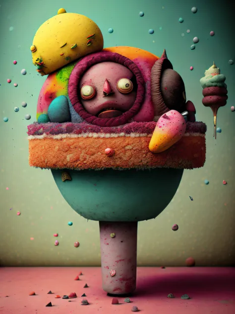 A strange ice cream, colorido, punk, feliz, optimista, Don Hertzfeldt, El Bosco, Gabriel Pacheco
