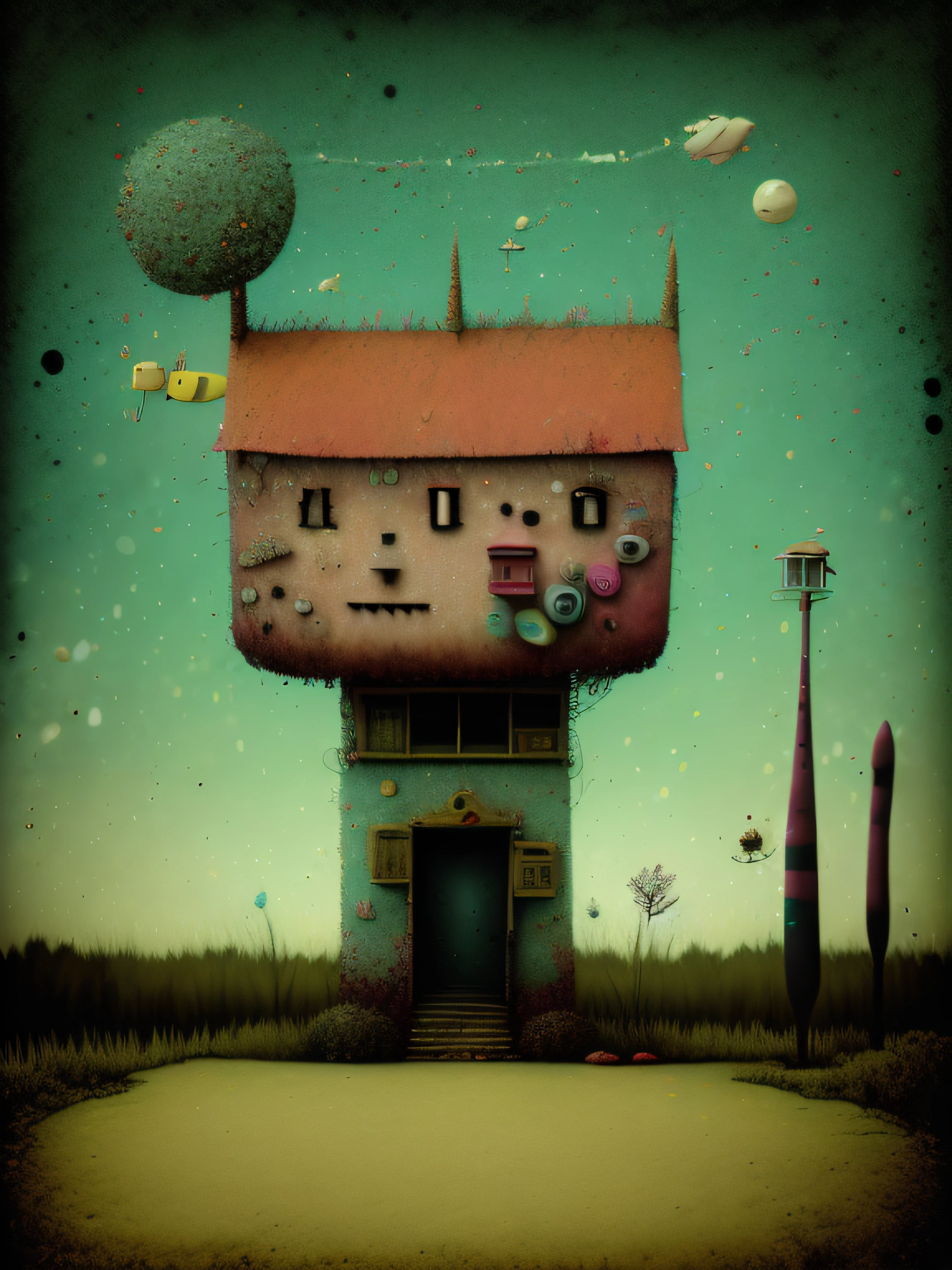 Ein seltsames Haus an der Straße, bunt, punk, Glücklich, optimistisch, Don Hertzfeldt, Der Bosco, Gabriel Pacheco