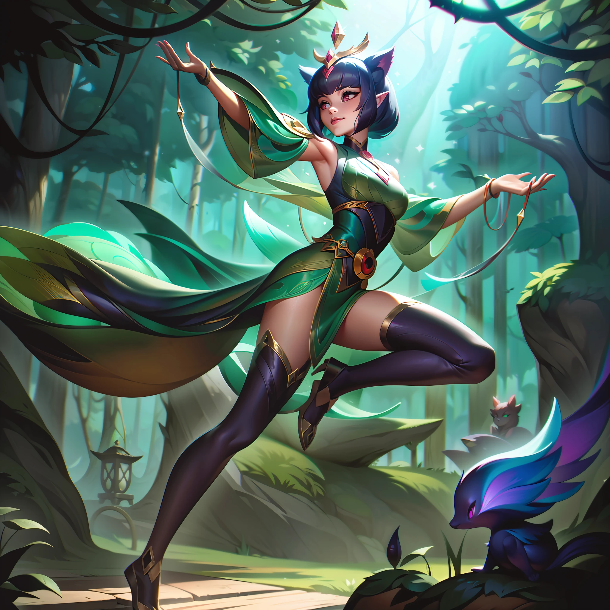 ศิลปะการสาดฐานของ "เครื่องปิดผนึก Baembi" รวบรวมแก่นแท้ของ Forest Sprite ที่ขี้เล่นและมีชีวิตชีวา. แบมบียืนด้วยความซุกซน, ล้อมรอบด้วยแมกไม้เขียวขจีและธรรมชาติที่มีชีวิตชีวา. รูปร่างหน้าตาของเธอสะท้อนถึงความสัมพันธ์อันลึกซึ้งของเธอกับป่าไม้, ด้วยเสื้อผ้าของเธอประดับด้วยใบไม้และเถาวัลย์.

ดวงตาของ Baembi เปล่งประกายด้วยพลังเวทย์มนตร์, บ่งบอกถึงความสามารถ Sealing Impale อันทรงพลังของเธอ. ท่าทางของเธอแสดงออกถึงความมั่นใจและความพร้อมในการดำเนินการ, ราวกับว่าเธอพร้อมที่จะปลดปล่อยเวทมนตร์ที่ผสมผสานกับธรรมชาติของเธอในสนามรบ.

ในพื้นหลัง, บึงแสงแดดที่มีต้นไม้สูงตระหง่านและสัตว์ป่าที่เต้นรำช่วยเพิ่มความรู้สึกมหัศจรรย์และน่าหลงใหล, สะท้อนถึงถิ่นที่อยู่ตามธรรมชาติของ Baembi.

จานสีโดดเด่นด้วยสีเขียวสดใสและสีเอิร์ธโทน, ชวนให้นึกถึงการอยู่ในป่าลึกลับที่เต็มไปด้วยชีวิตและเวทมนตร์.