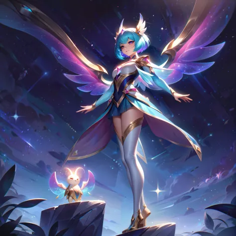 The Legendary Skin "Star Guardian Baembi" transforms the mischievous Forest Sprite into a radiant and magical Star Guardian, emb...