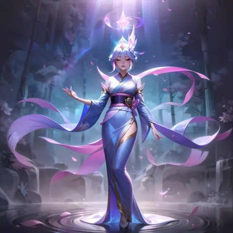 In the enchanting "Spirit Blossom" skinline, Lux, the Lady of Luminosity from League of Legends, undergoes a captivating transfo...