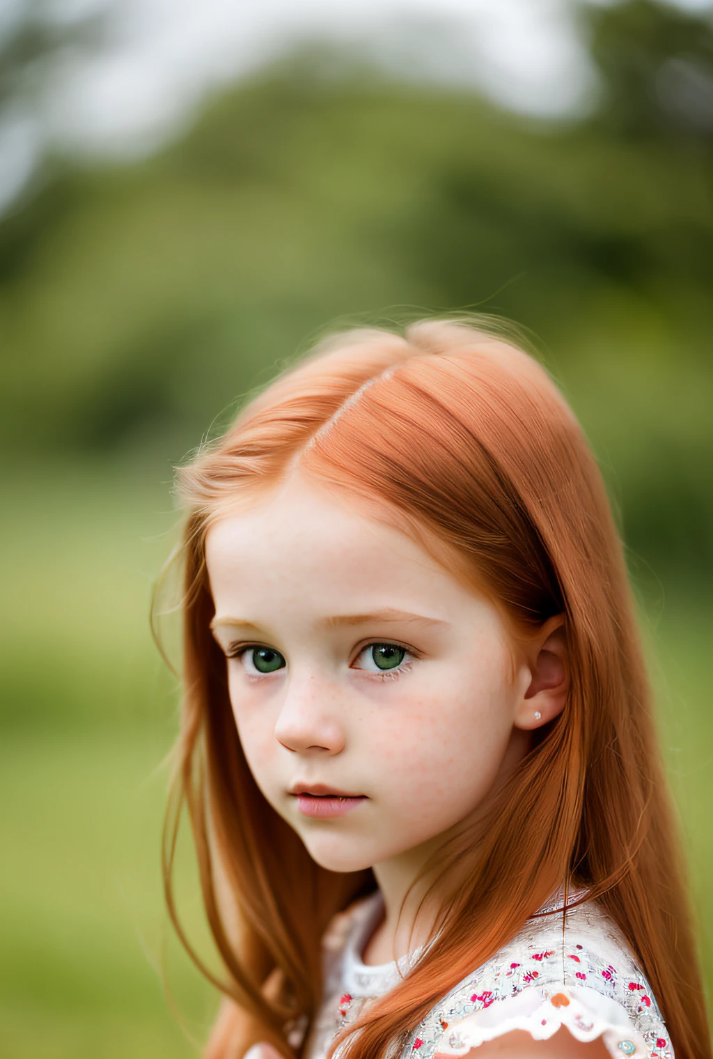 HD photo, best quality, hyperrealistic, cinematic photo, innocent 20yo feminin of a little girl is extraordinarily beautiful with intense HARBOR red hair, close to insects such as butterflies and bees. (8k, epic composition, photorealistic, sharp focus), elaborate background, DSLR, intricate details, rule of thirds, inset biology