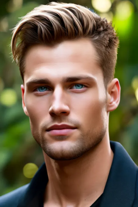 RAW photo of a handsome man with realistic face , small details ...