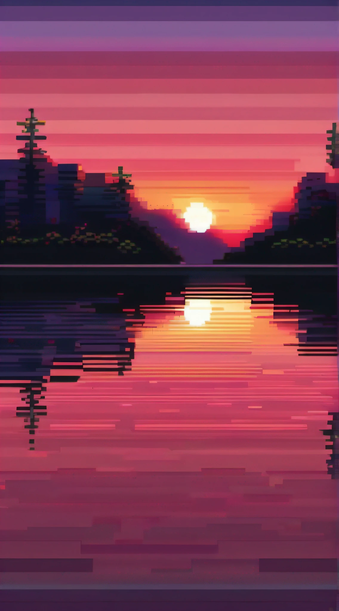 calm and serene sunset